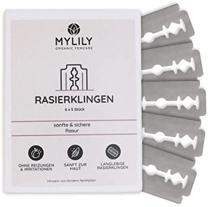 MYLILY® 30 Rasierklingen I deine perfekte Rasur I Safety razor…