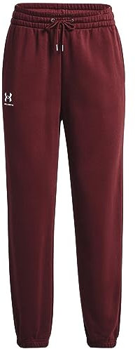 Under Armour Womens Pants Women's Ua Essential Fleece Joggers, Chestnut Red, 1373034, Size SM