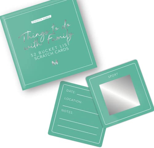 Gift Republic Scratch Cards Bucket List Edition, 52 Things to do with Family.,Green Cards