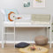 Hoppekids ECO Comfort Hochbett | 70x160 mit Lattenrost | Taubengrau | Das Nordische Umweltzeichen | TÜV-Zertifiziert | FSC®-zertifiziertes massives Kiefernholz