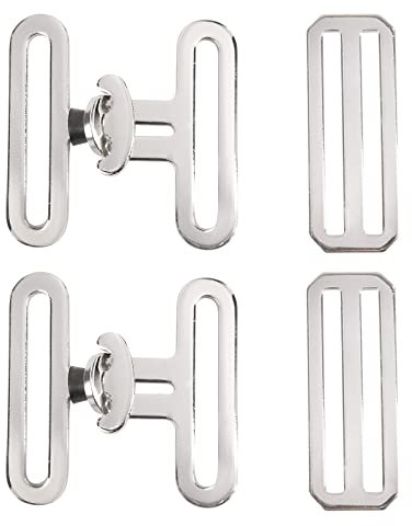 Harrison Howard 6-teiliges Hardware-Pferdedecke, Sattelschnalle, Ersatz für Pferde-Bettlaken, Gurtbefestigungs-Set, 2 Stück