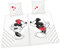 Herding Mickey & Minnie Mouse Partnerbettwäsche, Disney, 2 x Kopfkissenbezug ca. 70 x 90 cm, 2 x Bettbezug 140 x 200 cm, Mit leichtläufigem Reißverschluss, 100% Baumwolle/Renforcé