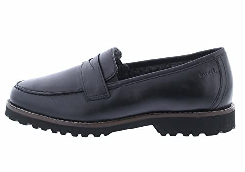 Sioux Damen Meredith-741-wf-h Mokassin, Schwarz, 41 EU Weit