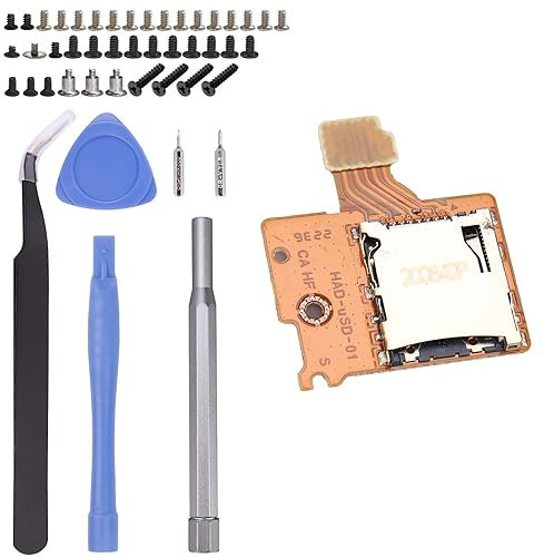 Ikpek 1 pz Micro SD Card Reader Sostituzione per Nintendo Switch HAC-SD-01, TF Slot per Schede di Memoria Presa Lettore di Ricambio per NS Console
