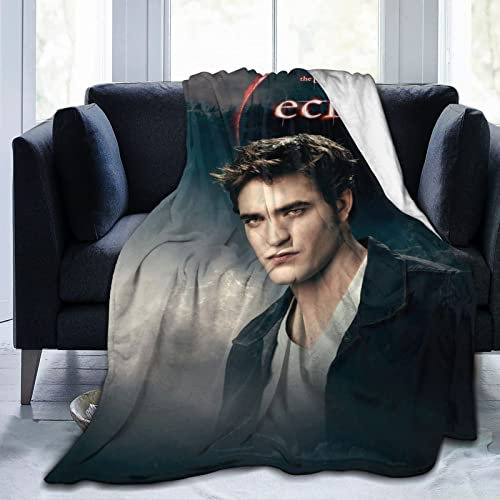 Robert Edward Pattinson Flanell-Bettwäsche, Fleece, weich, Klimaanlage, für Sofa, Couch, Wohnzimmer, 125 x 100 cm