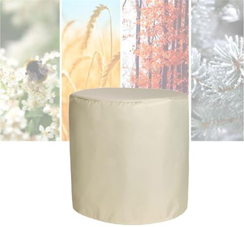 ATYUJKB Housse Salon de Jardin Exterieur Impermeable 150x110cm, 420D Housse de Table Ronde, Housse de Protection Table, Robuste Oxford Tissu pour Ronde Table Chaise Meubles