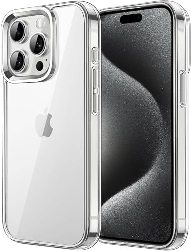 Cracksin Klar Silikon Hülle für iPhone 15 Pro Max Transparent Ultra Dünne klare weiche TPU Handyhülle Flexible Crystal Clear Case Cover Bumper Rückseite (HD Klar)