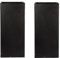 IDEALIST Set of 2 Small 50cm Tall Black Reinforced Stone Square Planter | Garden Planters with Drainage Holes 21 W21 H50.5 cm, 11 litres