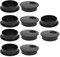 FLEXMAN 10Pcs Wiring Grommet with Cover, Desktop Wire Hole Port Organizer Cable Box Sided Grommet Kit with Anti Slip Ribs, Firewall Grommet Automotive