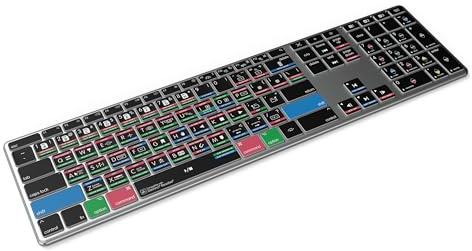 Editors Keys Keyboard Compatible with Davinci Resolve | Backlit and Wireless | Mac version Bluetooth 5.0, 100+ Resolve Shortcuts, Adjustable Backlight, Long Battery Life