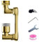 Extension Robinet 1080°,Cuivre de Haute Qualité Mousseur Robinet, Economiseur D'Eau Pour Robinet, Filtre Calcaire Robinet, Rallonge Robinet, Prolongateur Robinet,Or