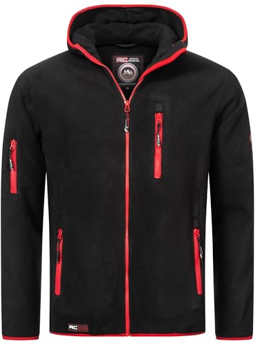 Rock Creek Fleecejacke Herren Outdoor H-390 | Wärmender Sweat-Pullover mit Reißverschluss, weiche Wanderbekleidung für Männer, Alltag, Camping und Freizeit