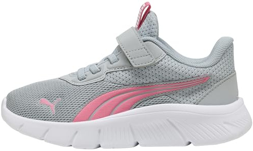 PUMA FlexFocus Modern Kinder Laufschuhe, Magische Rose, Mittelgrau, 34.5 EU