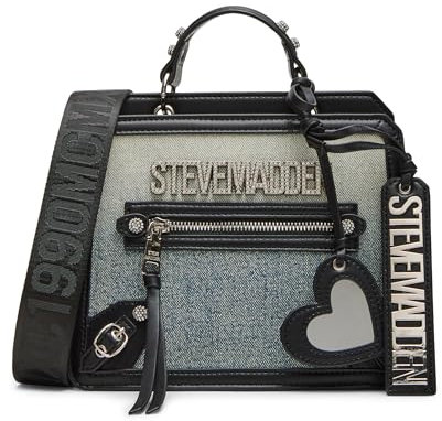 Steve Madden Damen Evelyn-O Satchel, Denim