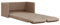 Generico Kangqiling 353976 Schlafsofa 2 in 1 Cappuccino, 112 x 174 x 55 cm, Kunstleder, Braun,