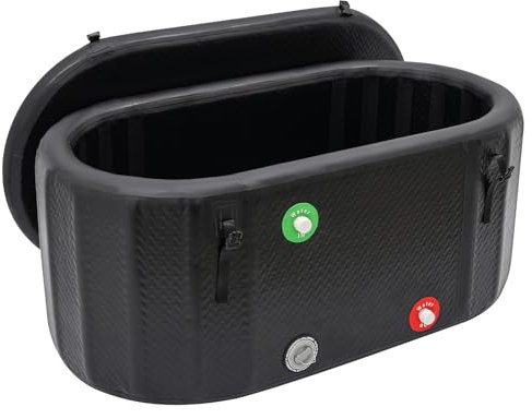 Aufblasbarer Eiseimer Eisbadewanne Ovales Eisbad Tonne mit Aufblasbare Pumpe Freistehende Badewanne Für Athleten,150 * 80 * 67cm