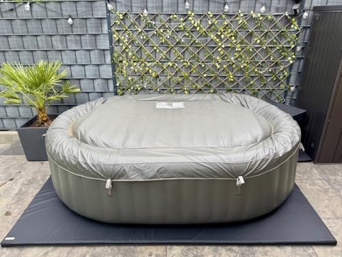 Premium PRO Design Energiespar Whirlpool Unterlage (4cm Dicke) - Thermoisolierung & Kälteschutz - Effiziente Isoliermatte für aufblasbare Whirlpools & Pools bis 270cm (Carbon Black, 270cm x 200cm)