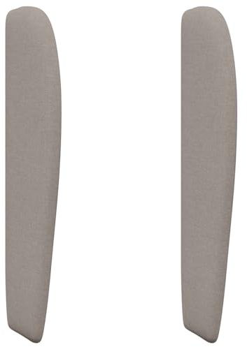 vidaXL Kopfteil Ohr Beige 80 x 23 x 6 cm Stoff, Moderne Schlafzimmer-Deko, stabiles Schaumstoff-Kopfteil, Elegantes Design, minimalistische Akzente für Dein Schlafsetup