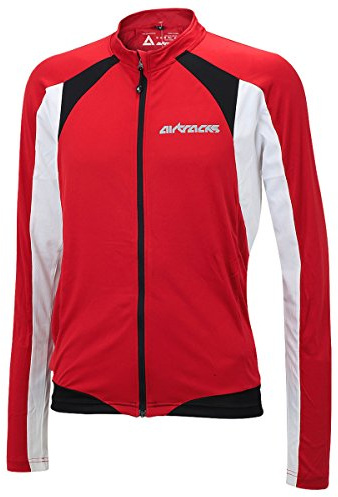 Airtracks Herren Fahrradtrikot Langarm Pro T - Radtrikot - Jersey - Reißverschluss - Atmungsaktiv - Schnelltrocknend - Reflektoren