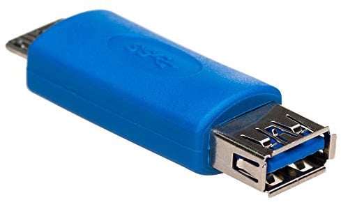 AKYGA AK Ad 25 Adapter Converter USB 3.0 A Female to Micro-B Male Adapter Blue