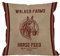HGOD DESIGNS Dekorativer Wurfkissenbezug mit Pferdefuttersack, Jute-Kissenbezüge, Baumwollleinen, für drinnen und draußen, quadratisch, für Zuhause, Sofa, Couch, 45,7 x 45,7 cm, Rotbraun