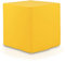 Ecopuf Cube - Sitzhocker Hocker Kunstleder Lederimitat Sitzbox Quader Würfel Pouf Ottomane Fußbank für's Wohnzimmer Wohneinrichtung 40x40x40 cm Faber Zitronengelb E18