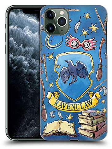 Head Case Designs Officially Licensed Harry Potter Ravenclaw Pattern Deathly Hallows XIII Hard Back Case Compatible With Apple iPhone 11 Pro Max