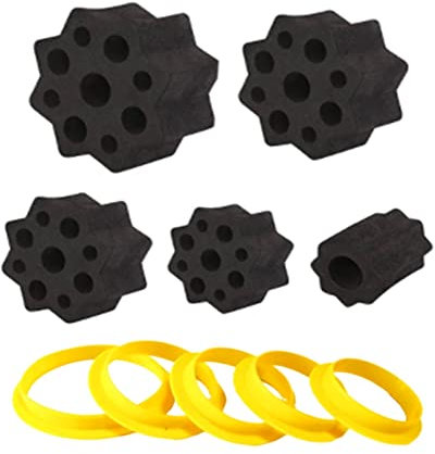 Cup Turner 5PCS Foam Tumblers and Shields for 1/2 Inch PVC Pipe, Spinner Foams Fit 40 oz 30 oz 20 oz 10 oz All Tumblers Crafting-Black