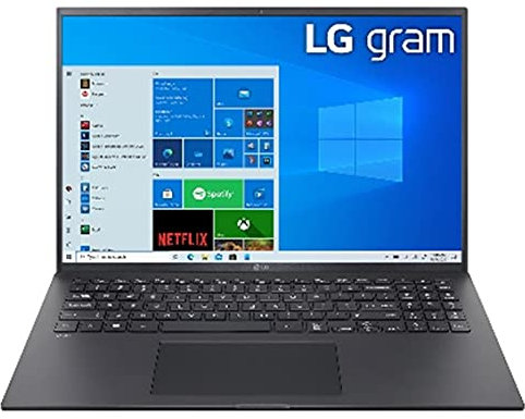 LG gram 16Z95P-G.AA78B - Ordenador Portátil Ultrafino FullHD, 16 pulgadas, 1.1kg, WQXGA IPS, Autonomía 16,5h, Intel Core EVO i7-1195G7, 16GB de RAM, 512GB SSD, Windows 11 Home, Teclado QWERTY, Negro