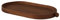 OYOY Living Inka Wood Tray - Holztablett Tablett Oval zum Servieren und Präsentieren Organisieren - Eiche Dunkel 34x18x2 cm