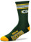 Fanatics For Bare Feet NFL Stripe Team Sock Socks (37-42, Green Bay Packers)