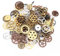 IFUDE 50g Retro Zahnräder Schmuck, 10 Farben Vintage Steampunk Deko, Antik Anhänger Charms für Basteln
