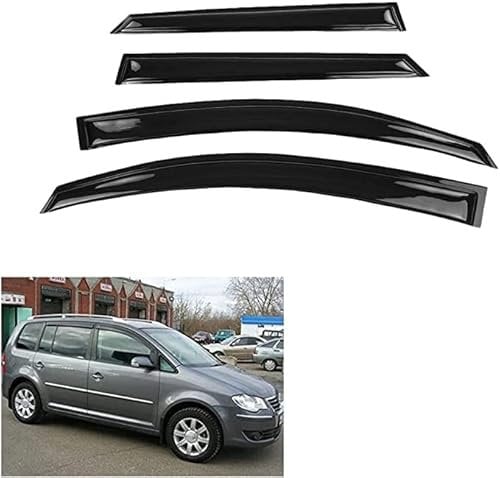 Premium Qualität Windabweiser Auto Regenabweiser Regenschutz 4Pcs für V-W Touran 2006-2015 Seitenscheiben vorn und hinten