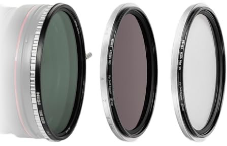 NiSi 82mm Swift VND Mist Kit - True Color 1-5 Blenden Variable ND Filter + ND16 (4 Blenden) Neutral-Graufilter + Black Mist 1/4 Diffusion Effektfilter