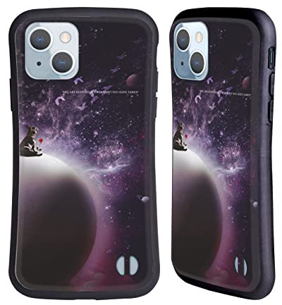 Head Case Designs Licenza Ufficiale Klaudia Senator nella Galassia Bulldog Francese 2 Custodia Cover Ibrida Compatibile con Apple iPhone 14