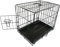 FoxHunter 18 18 Inch Pet Dog Puppy Cat Training Cage Crate Carrier Metal Folding With ONE Door and Tray XSmall Black New
