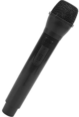 zalati Prop Microphone Lightweight Plastic for Children's Speeches, Children's Toys, Parties for Stage Performances, Photography Singing Props - Black