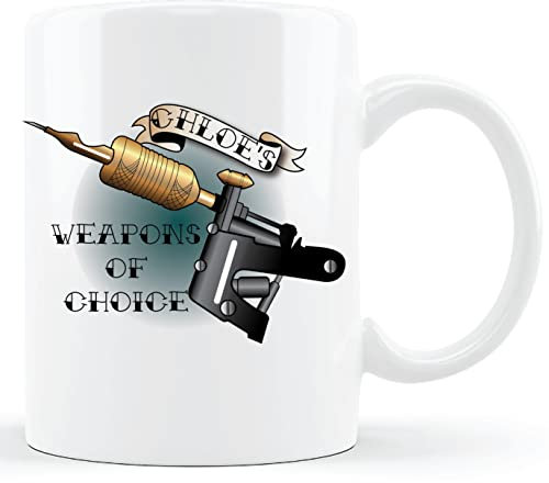 PERSONALISED tattoo artist designer coffee cup mug with name for friend