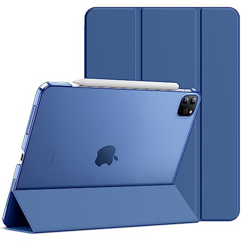 JETech Étui pour iPad Pro 11 Pouces, Modèle 2022/2021/2020/2018, Support la Charge de Pencil, Housse Coque Intelligent Réveil/Sommeil Automatique (Marine)