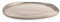 H&h set 6 piatti mush in vetro metallizzato taupe cm 21