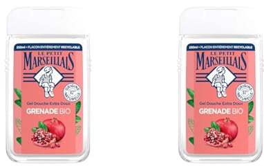 Le Petit Marseillais Gel Douche Hydratant Grenade de Méditerranée 250 ml 1 Unité (l'emballage peut varier) (Lot de 2)