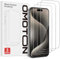 OMOTON 3 Pack Screen Protector for iPhone 16, iPhone 15 & iPhone 15 Pro (6.1-Inch), Tempered Glass Film, Case Friendly, Anti-Scratch, 9H Hardness, HD Clear