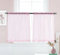 PI Durchsichtige Vorhänge, Übergardinen, Schlafzimmer Gardinen, kleine Fensterbehandlung, leichter Voile, mit Stangentasche für Café/Küche/Schlafzimmer/Wohnzimmer, 2 Paneele (W42XL45, Hellrosa)