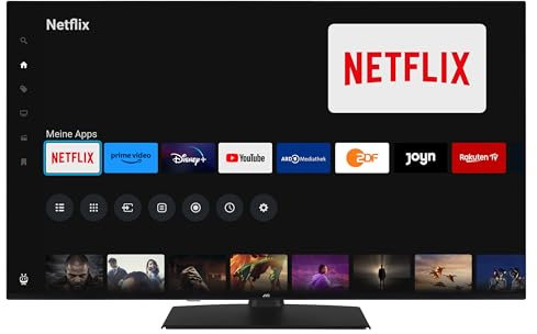 JVC QLED Fernseher 55 Zoll Smart TV powered by TiVo (4K UHD, HDR Dolby Vision, Dolby Atmos, Triple Tuner, 6 Monate HD+ inkl.) LT-55VUQ3455