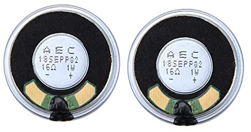 Janasiba 2 altoparlanti magnetici interni da 36 mm, 16 Ohm, 1 W, alloggiamento in alluminio