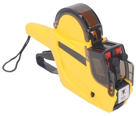 10-stellige Preisauszeichnungspistole, Linienpreisauszeichnungspistole mit Etikettensatz, Doppelreihiger Etikettendrucker für die Preisauszeichnung Im Büro, Einzelhandel,