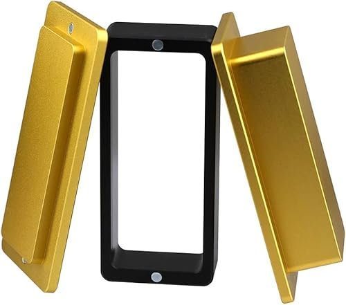 NArra Molde de preprensado de 5 x 10 cm, aluminio anodizado, forma rectangular de cierre magnético para hacer ladrillos rectangulares con 5 bolsas de filtro