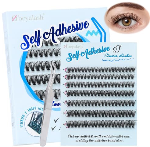 Kit Extension Cils Auto-AdhéSifs 40D Cils Individuels Extension De Cils D Curl Cluster Lashes Bouquet Cils Extension 8-14mix Lashes Extension Kit by Obeyalash (40D D Curl 8-14mix)