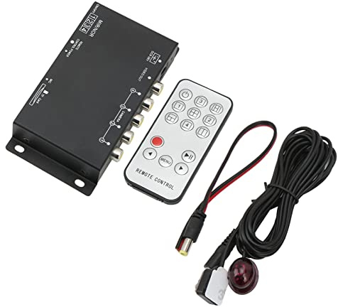 Mini DVR Videoregistratore Digitale per Veicoli a 4 Canali, Registrazione Tramite Porta con Interruttore, Ampio Ingresso di Tensione 9-36 V, Supporta Scheda di Memoria 64G, per