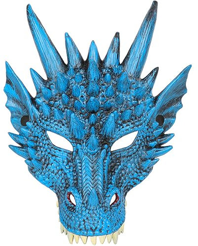 Sunshine smile Drachenmaske Kinder,Drachen Kostüm Kinder,Drachen Kostiim,Drachenflügel,Halloween Drachen Maske,Dinosaurier Cosplay Set für Jungen Mädchen Halloween Party Karneval